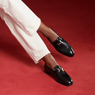 Red deals hermes loafers